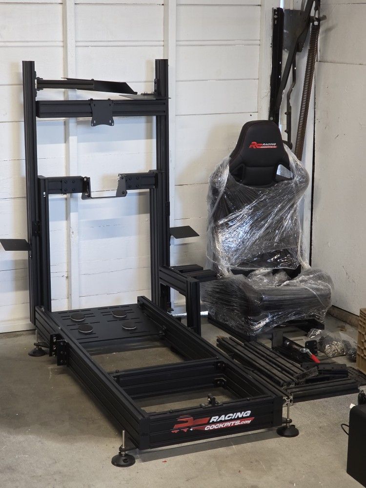 Racing simulator rig aluminum profile 80/20 with racing chair - HIGHLY CUSTOMIZABLE