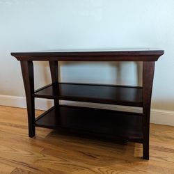 Dark Wood Console Table