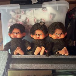 Monchichi 2 boys 1 Girl Monchichis 