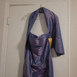 Purple Mermaid Style Dress
