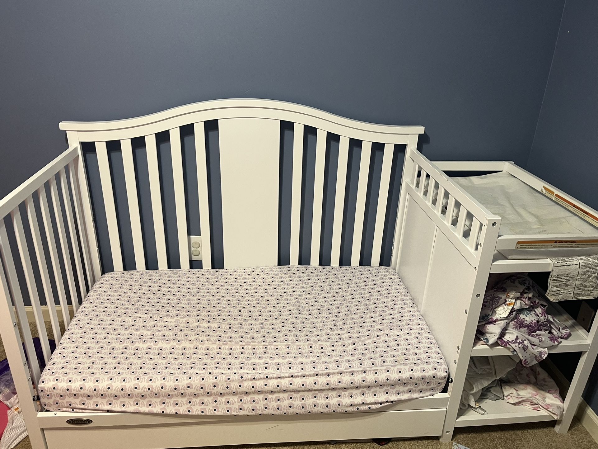 Toddler Bed and Changing Table