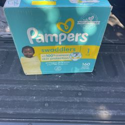 2 Boxes Of Diapers Size 1 -160 Count Each Box , 50 For Both Boxes  