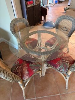 Round Glass Table