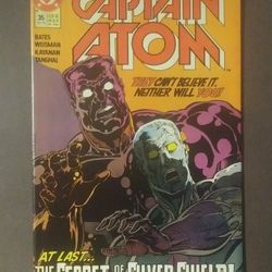Captain Atom #35 November 1989 DC Secret Of The Silver Shield Comic Book Vintage Comicbook Collectible Fantasy Sci-Fi 