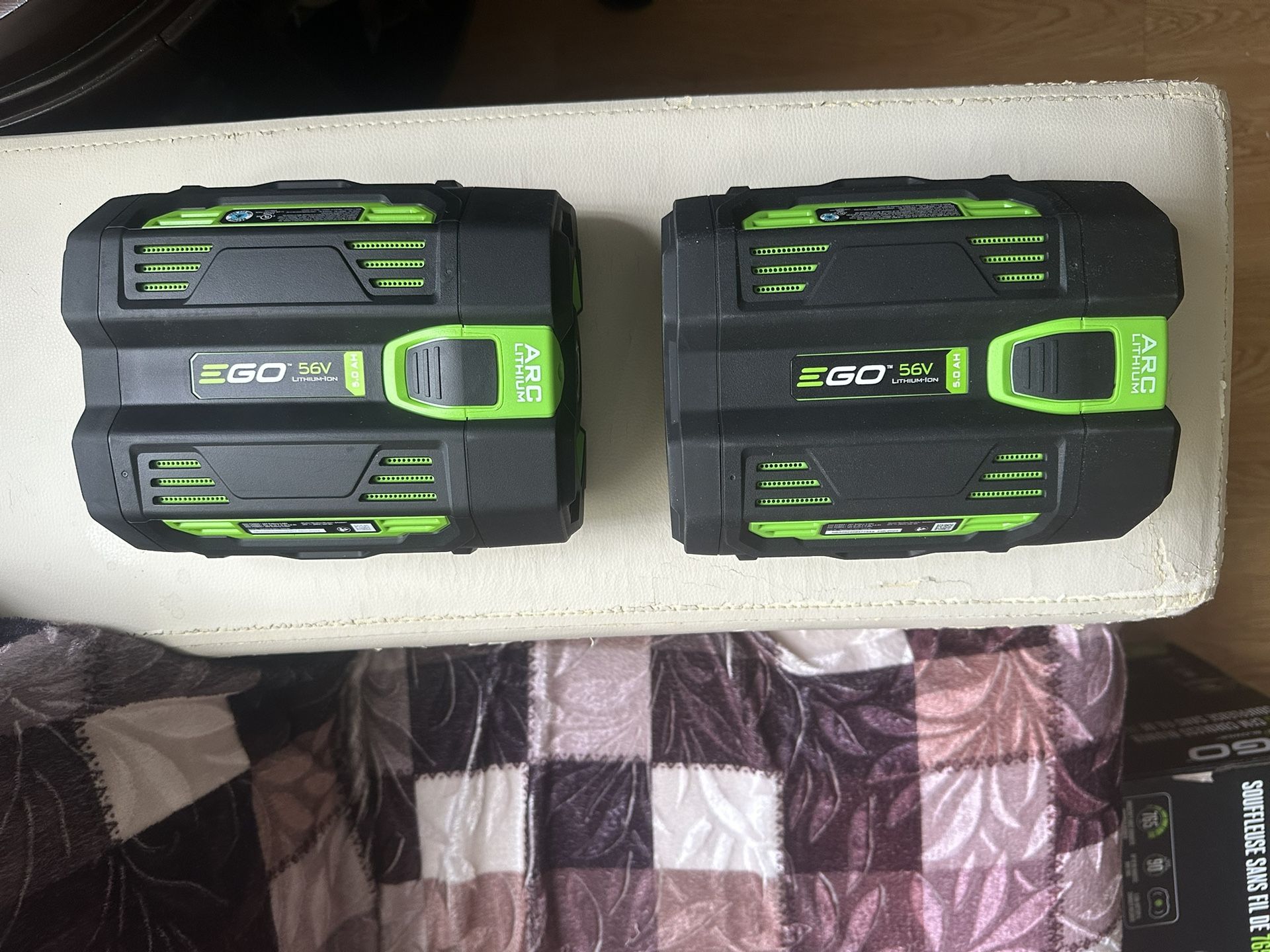 EGO 5 Ah brand new batteries x2