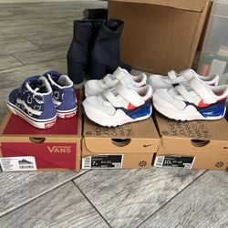 Toddler Shoes Nike Vans Reebok Size 5.5-10