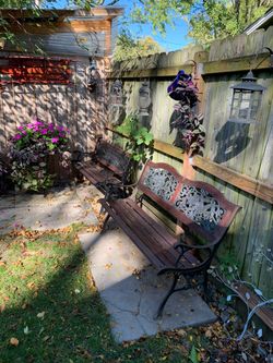 2 Patio benchs