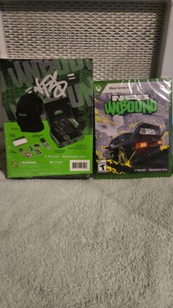 Need for Speed Unbound for the Xbox Series X alongside an exclusive Creative Subversion Kit bundle box