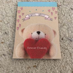 Forever Friends Teddy Bear Hallmark Notepad