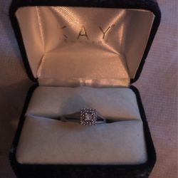  10K White Gold 1.2 Karat Diamond Engagement Ring
