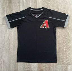 Large 12/14 Majestic Arizona Diamondbacks Youth Jersey Black AZ Baseball