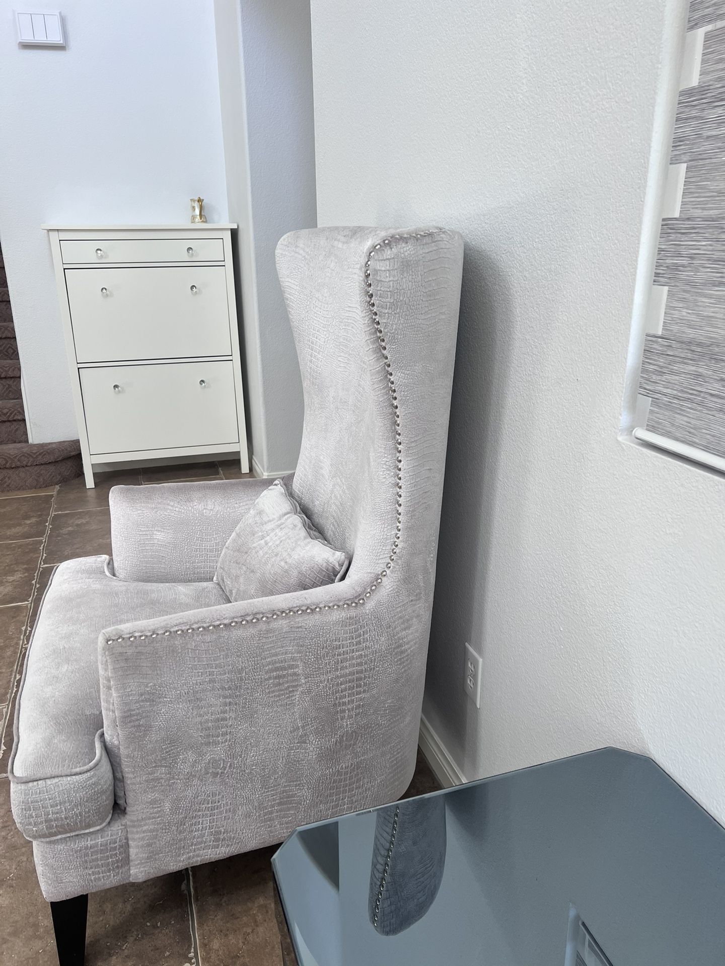 2 Filey Upholstered Wingback Chairs