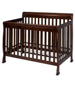 New!!!   Baby Crib  Coffee Pine Wood Baby Toddler Bed Convertible Crib. 
41in Tall x 53.6in Long x 32in Wide