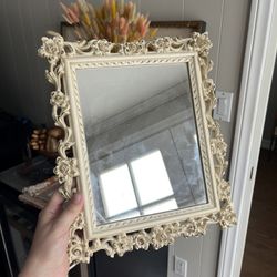 Vintage Floral Wooden Mirror Frame 