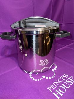 Princess House Stainless Steel Classic 10-Qt./9.4l Easy-Close Pressure Cooker  Olla a presión