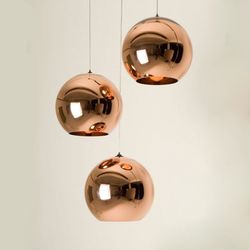 Rose Gold Sphere Hanging Lights