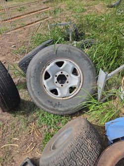 6 lung 16 inch trailer rim & tire