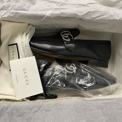 Authentic Gucci Jordaan Horsebit Loafers Size 9,5