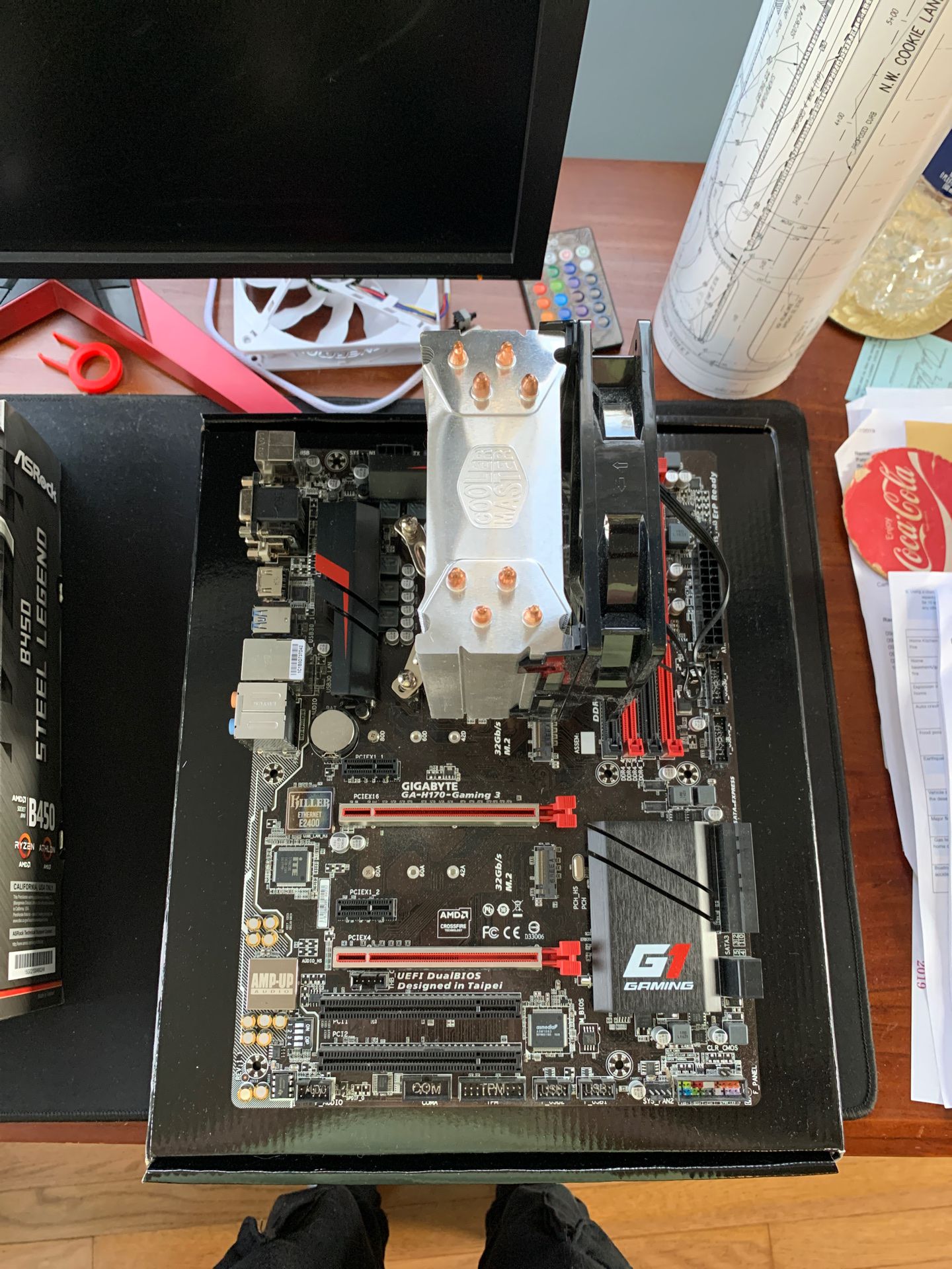 Motherboard, CPU, and CPU Cooler Combo