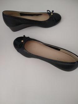 Cole Haan Black Wedges Shoes Size 7.5