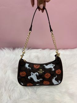 Coach Halloween Ghost Pumpkin Shoulder Bag