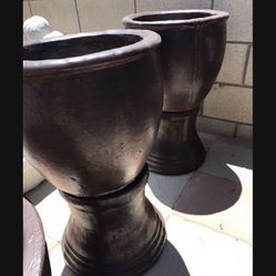 New Flower Pots Made Out Of Cement Perfect Gift 