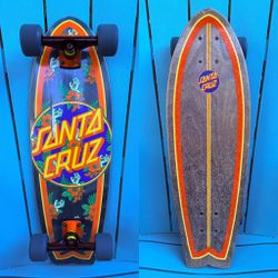 SANTA CRUZ SKATEBOARDS VACATION DOT SHARK CRUZER COMPLETE SKATEBOARD 8.8'' MULTI