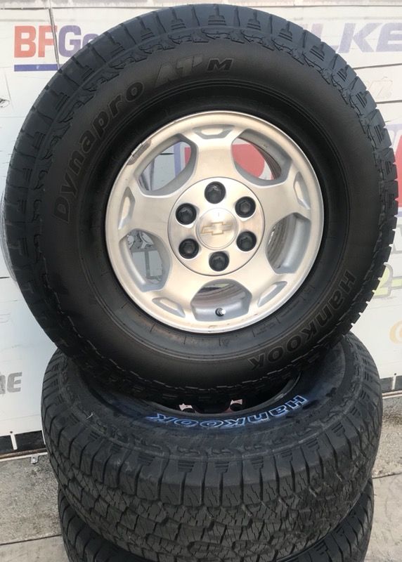 16 Inch Tires 265 75r16 Hankook All Terrain 16 Inch Wheels Chevy Silverado Tahoe For Sale In San Antonio Tx Offerup 16 Inch Tires 265 75r16 Hankook All Terrain 16 Inch Wheels Chevy Silverado Tahoe For Sale In San Antonio Tx Offerup