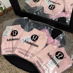 Pink Lululemon defined jacket cropped