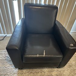 Black Leather Armchair