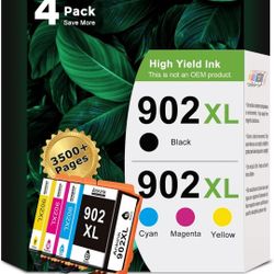 902XL ink for Printers,  Compatible To HP Printers 