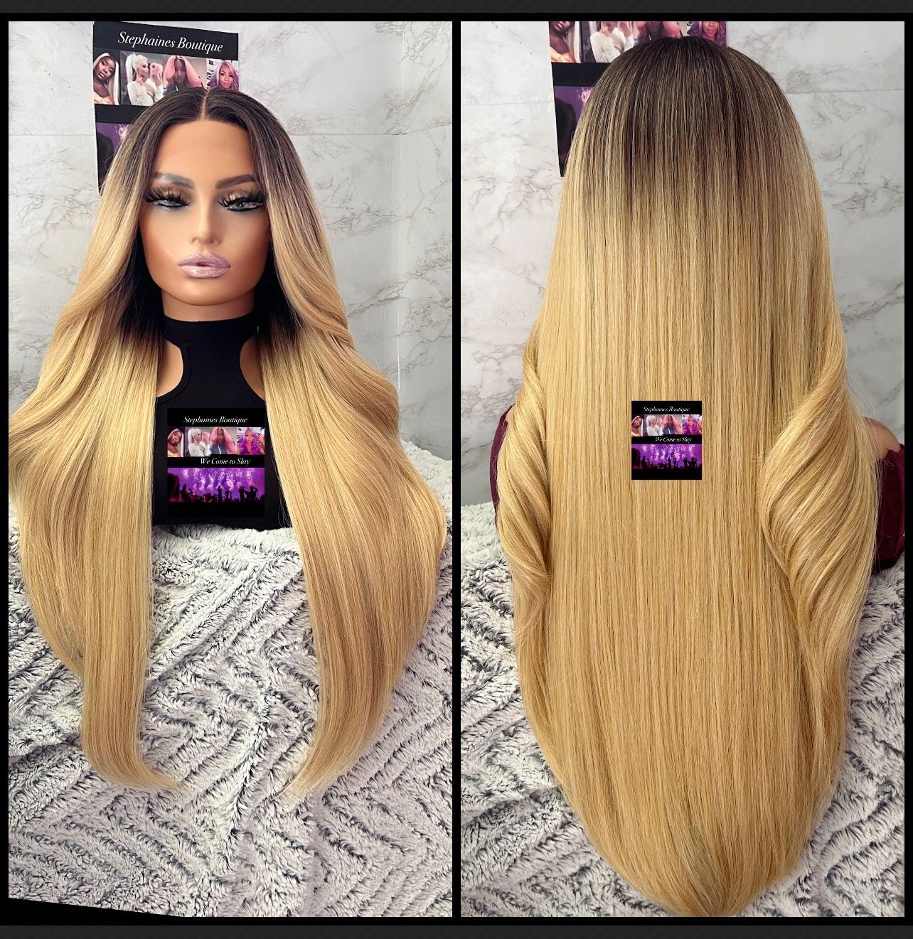 Human Hair Blended Lace Front Wig