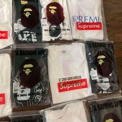 Supreme Bape Shirts New