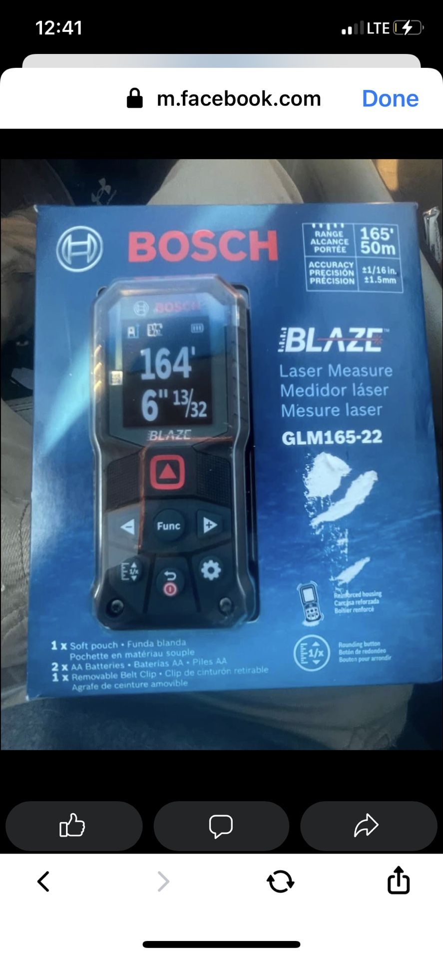 Bosch Blaze Laser Measure 