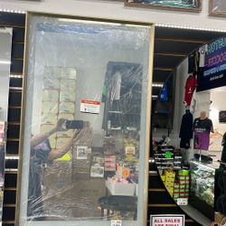 Keonjin Gold Bathroom Mirror 24”L X 40”W )