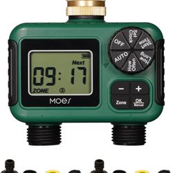 BRAND NEW 2 Outlet Sprinkler Timer for Gardens, Lawns, and Hose Systems
