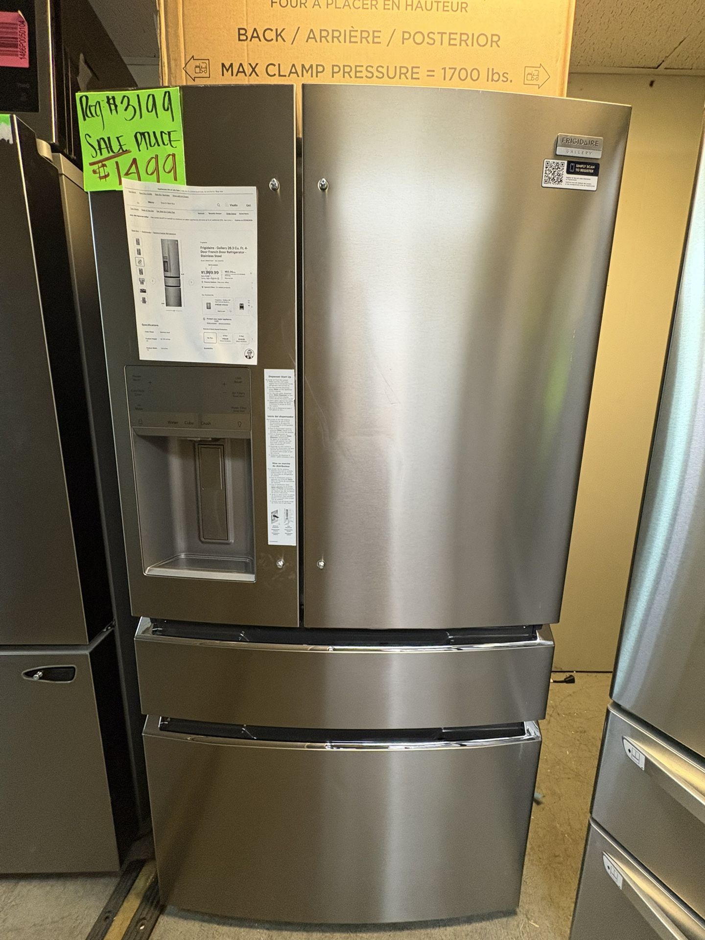 Frigidaire Refrigerator With Middle Drawer