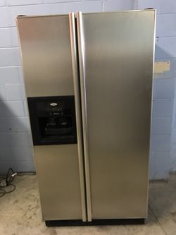 Whirlpool Stainless Steel Side By Side Refrigerator With 120 Day Warranty