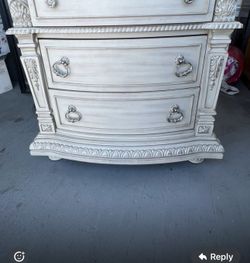 Big Sturdy Antique Night Stand Good Conditions 