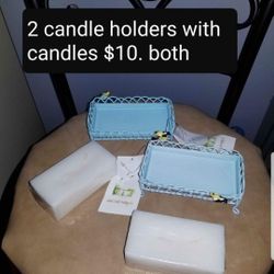 2 Candle holders 