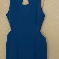 Woman’s Blue Dress