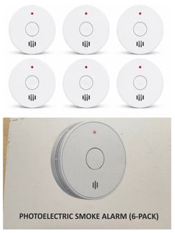 6 pack 🔥 Alertlink Photoelectric Smoke Alarm – Brand New