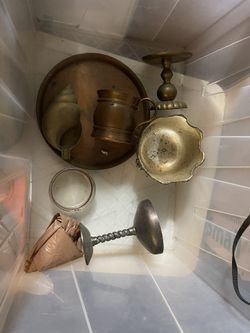 Misc Brass Candleholder , Caps And More