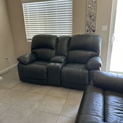 Leather Sofa Set 
