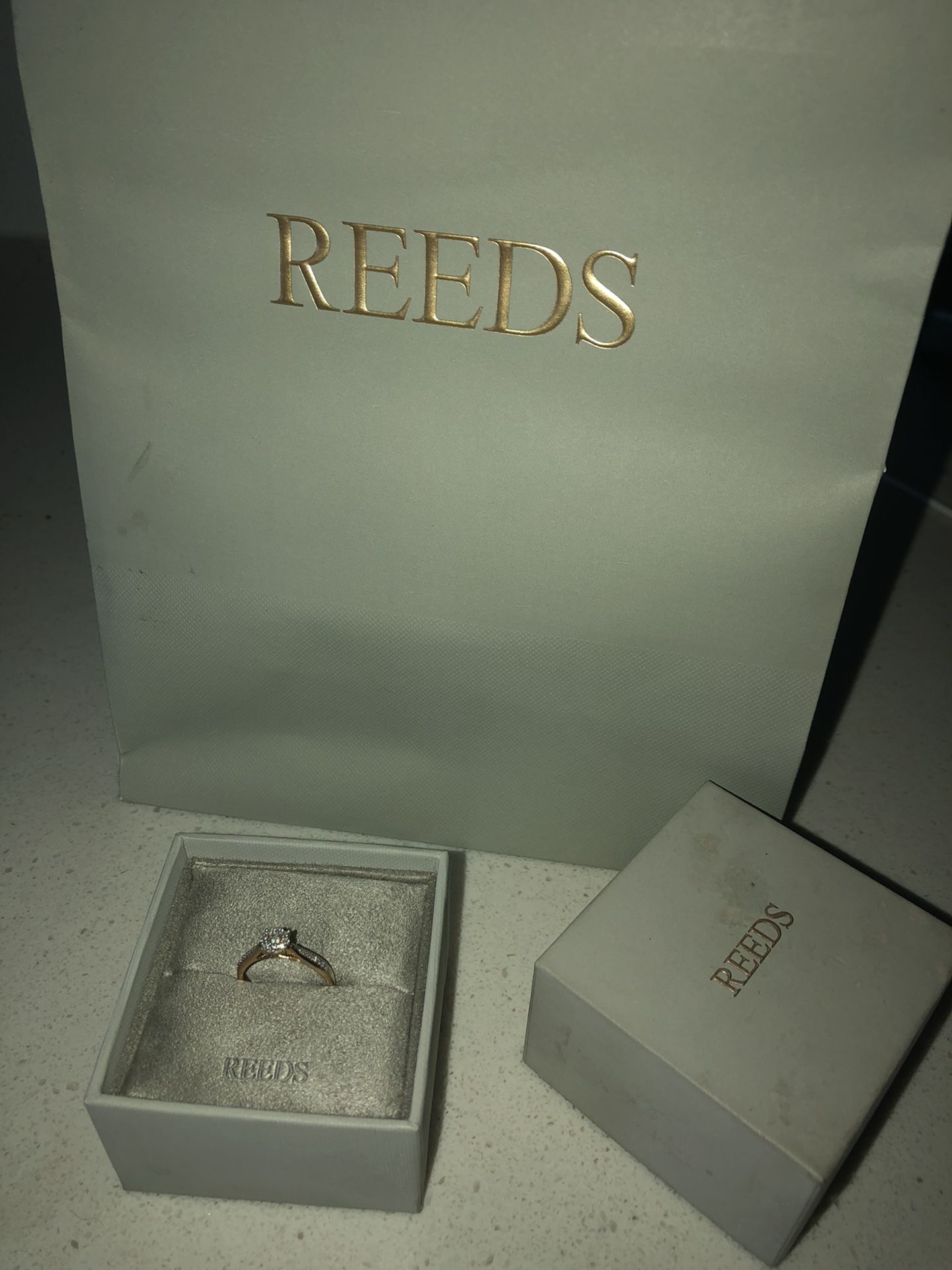 gold diamond Engagement ring Size 8 $300  Or Best Offer 