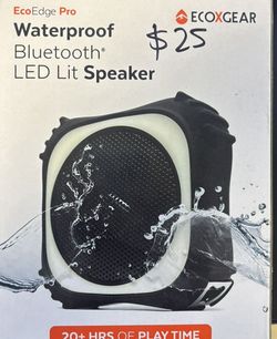 Waterproof Bluetooth LED Lit Speaker Eco X Gear