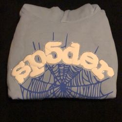 Sky Blue Sp5der Hoodie S