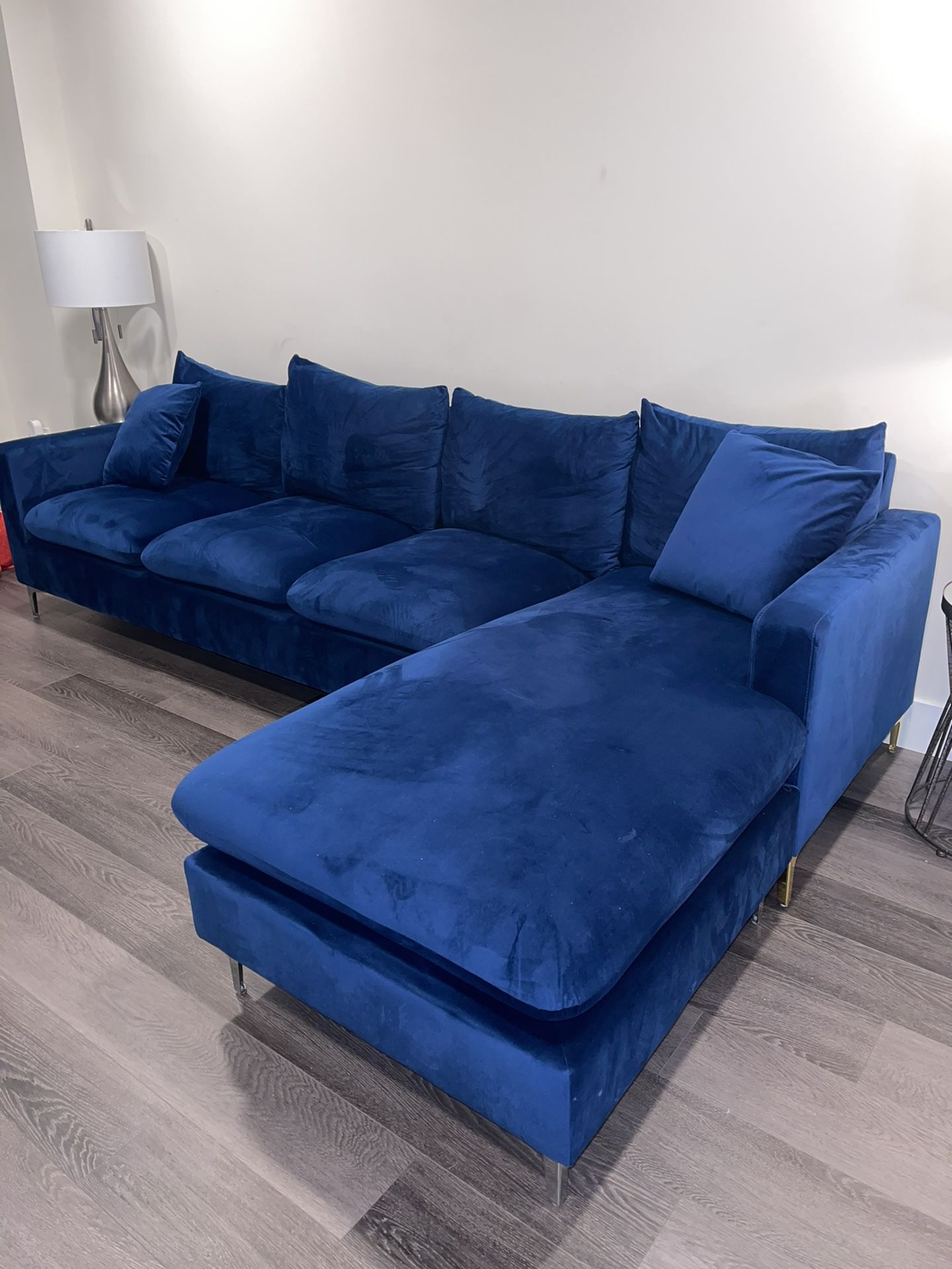 Navy Blue Sectional For Sale