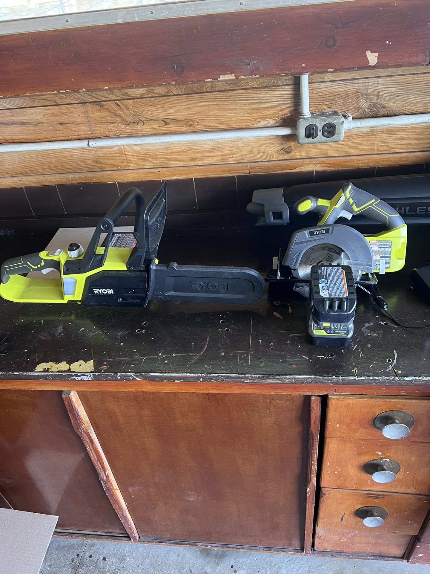 Ryobi Chainsaw And Circular Saw