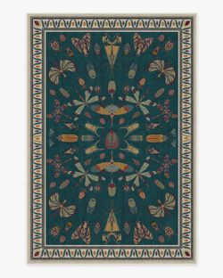 Ruggable teal area rug 6x9
